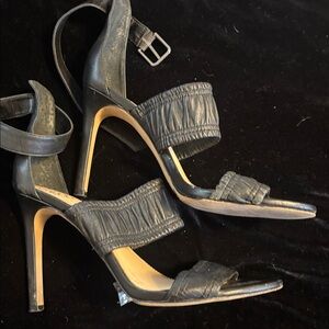 Vince Camuto Black Strappy Stiletto Heels Sz 8.5